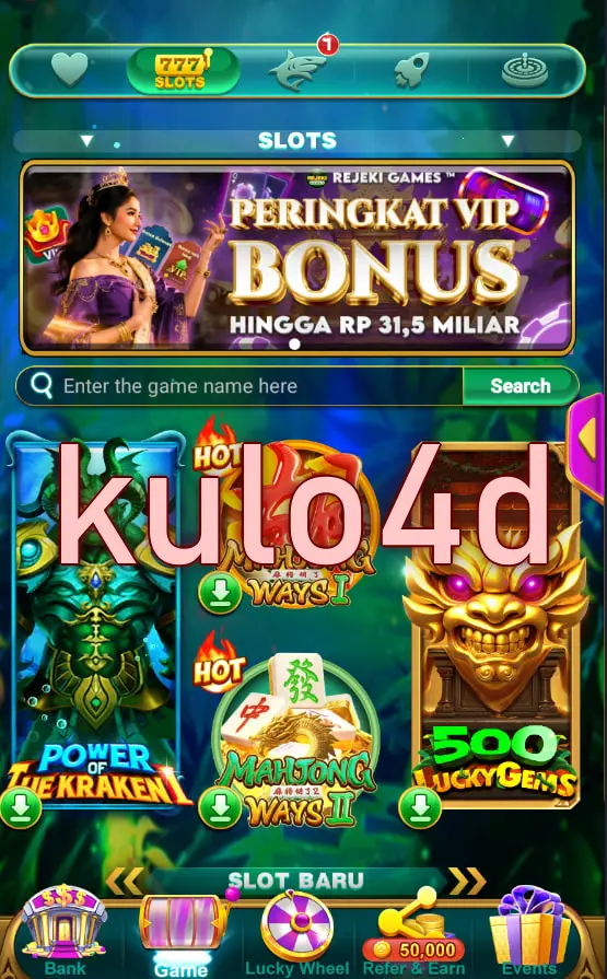 kulo4d Tangkapan Layar - APK Resmi